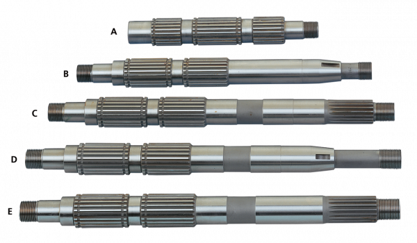 ANDREWS MAIN AND COUNTER SHAFTS FOR 5 SPEED BIG TWIN TRANSMISSIONS